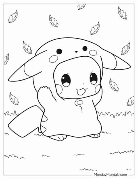 coloring pages pokemon pikachu|Pokemon Coloring Pages (35+ Easy and Free Printable PDF)